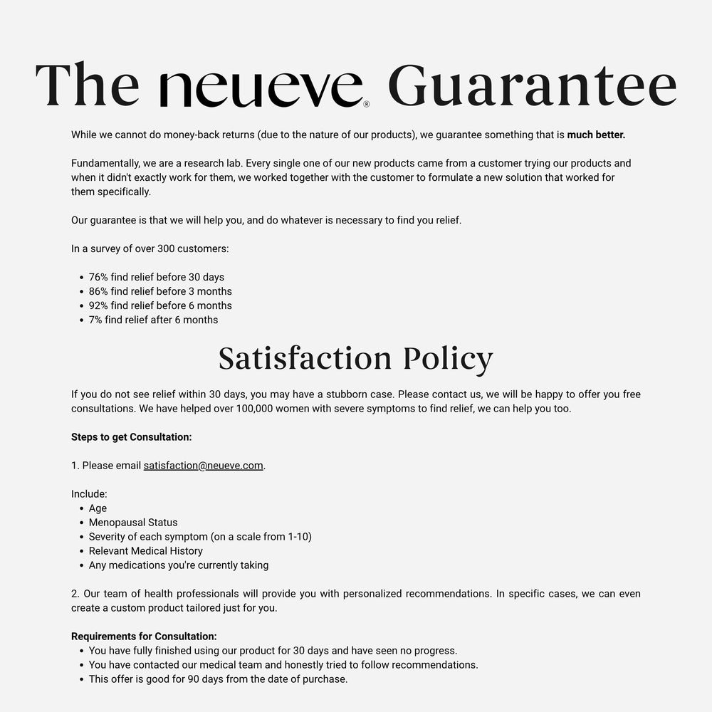 NeuEve Gold Age ingredients label features non-GMO and soy-free assurance.