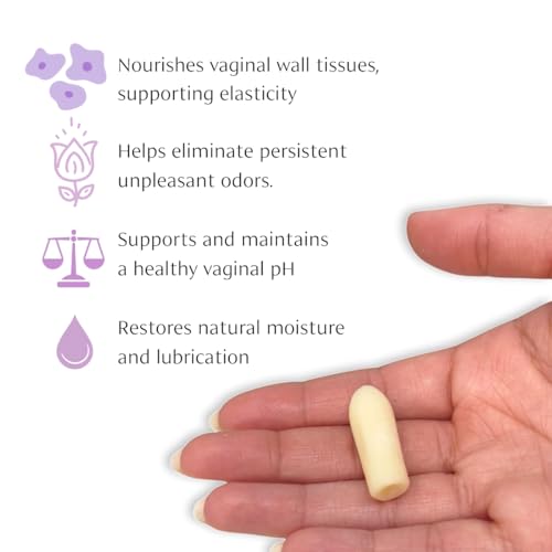 NeuEve Gold Age suppositories closeup reveals texture and natural ingredients for vaginal comfort.