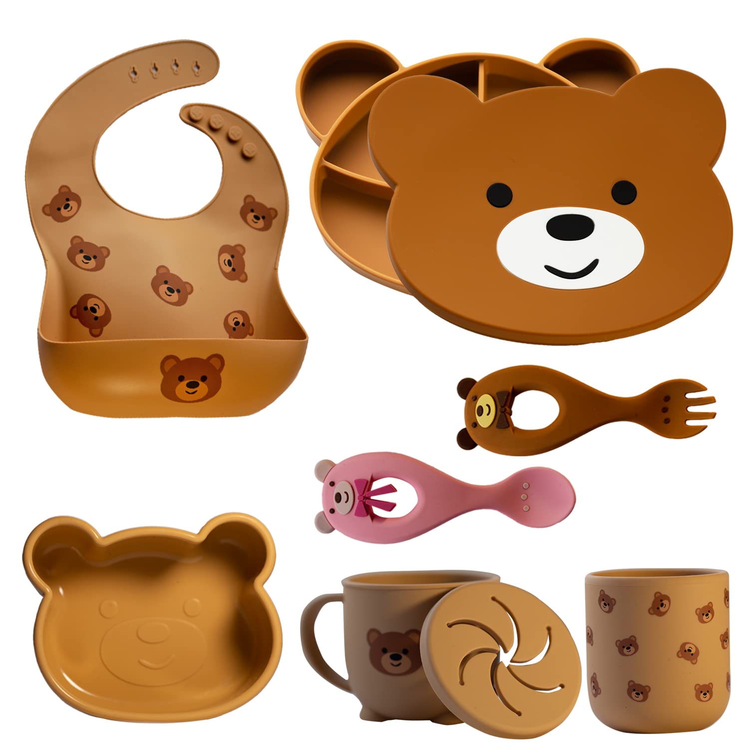 Neverland Creations silicone suction bowl keeps meals in place on a smooth surface for tidy feeding
