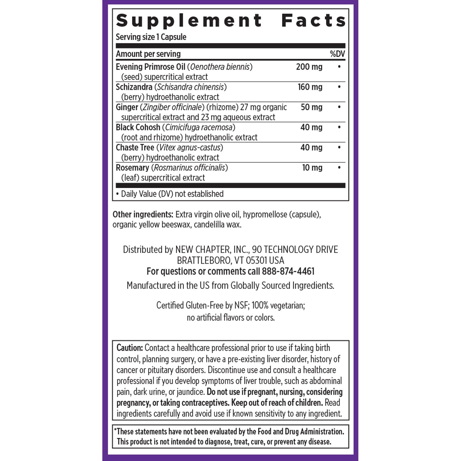 New Chapter Estrotone label close-up emphasizing hormone-free formula
