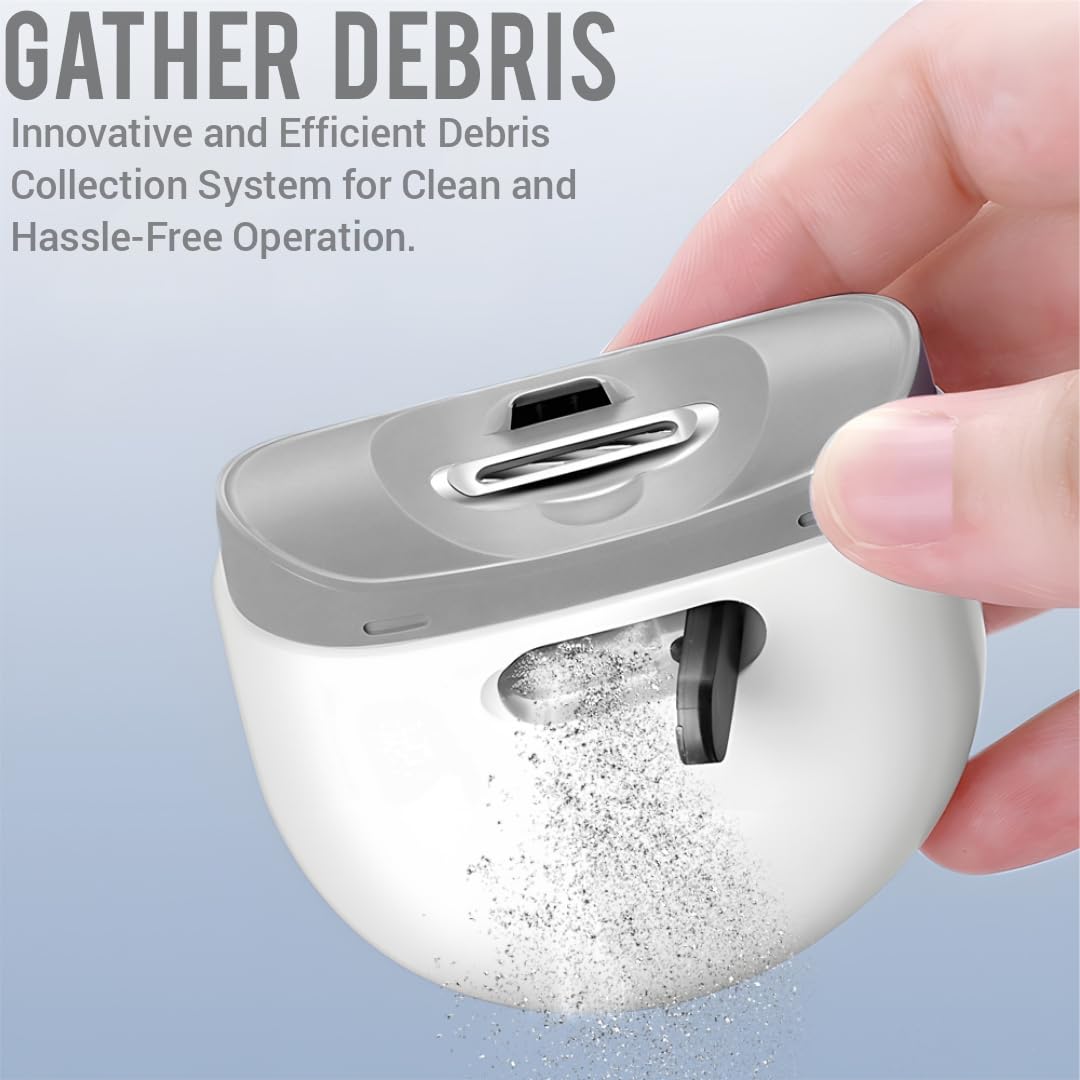 New Rechargeable Electric Nail Clippers operating ultra-quiet to soothe babies during trimming.