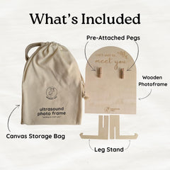 Newborn Nest double-sided display for versatile keepsakes.
