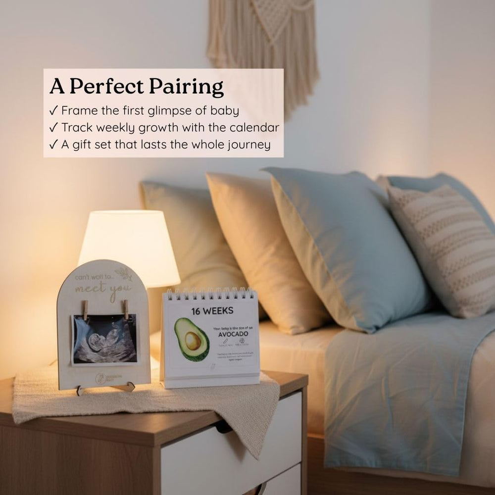 Newborn Nest photo display adds warmth to family memories.
