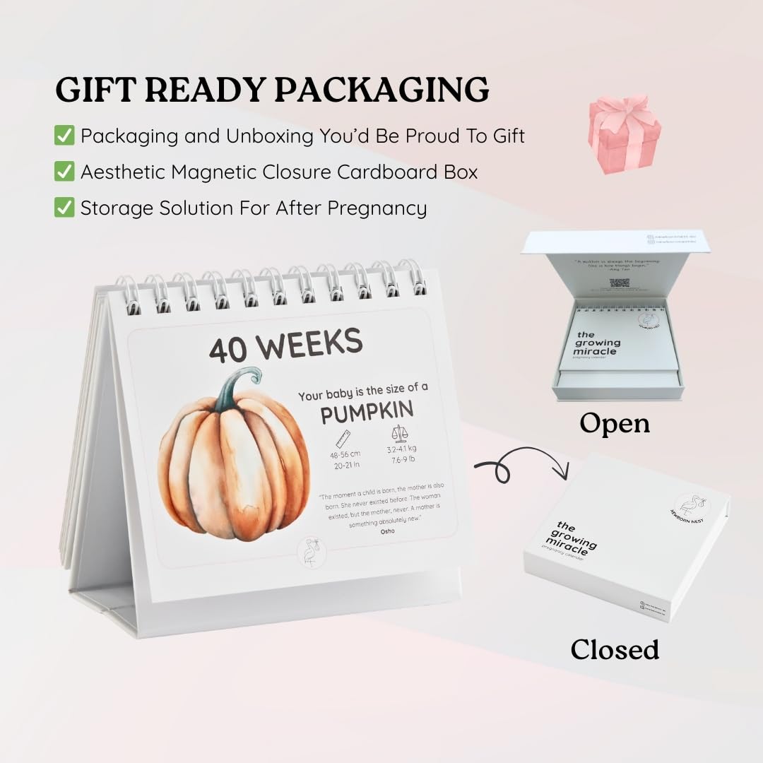 Newborn Nest calendar is designed for easy reading and everyday use.