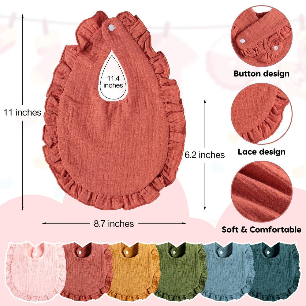 Newcotte six-layer burp cloth closeup showing absorbent cotton gauze