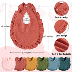 Newcotte six-layer burp cloth closeup showing absorbent cotton gauze