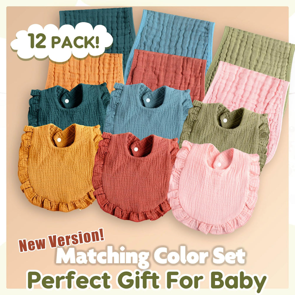 Newcotte gift-ready baby bibs set packaging ideal for baby showers