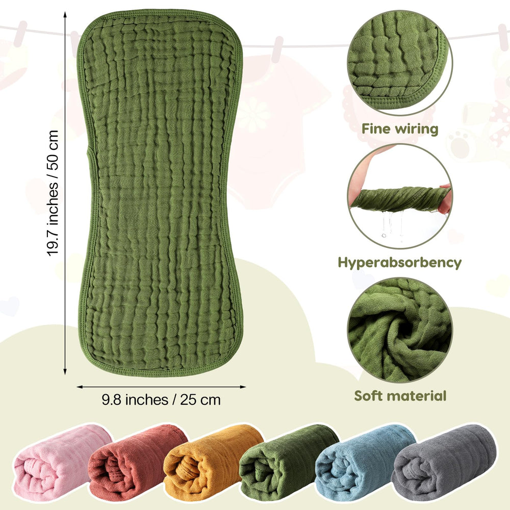 Newcotte muslin bibs in assorted colors for easy daily wear
