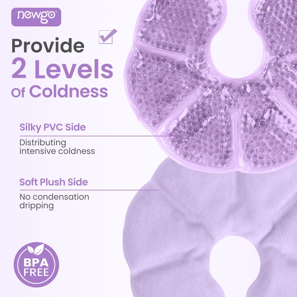 NEWGO breast ice pack cold-therapy-use provides cooling relief during engorgement.