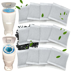 NEWKE diaper-pail deodorizer 12-pack for nursery odor control using activated carbon.