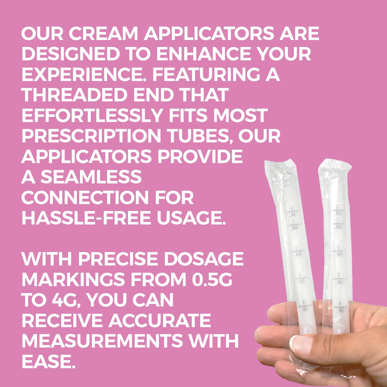 NewLife Naturals threaded-end design supports easy transfer from tubes.
