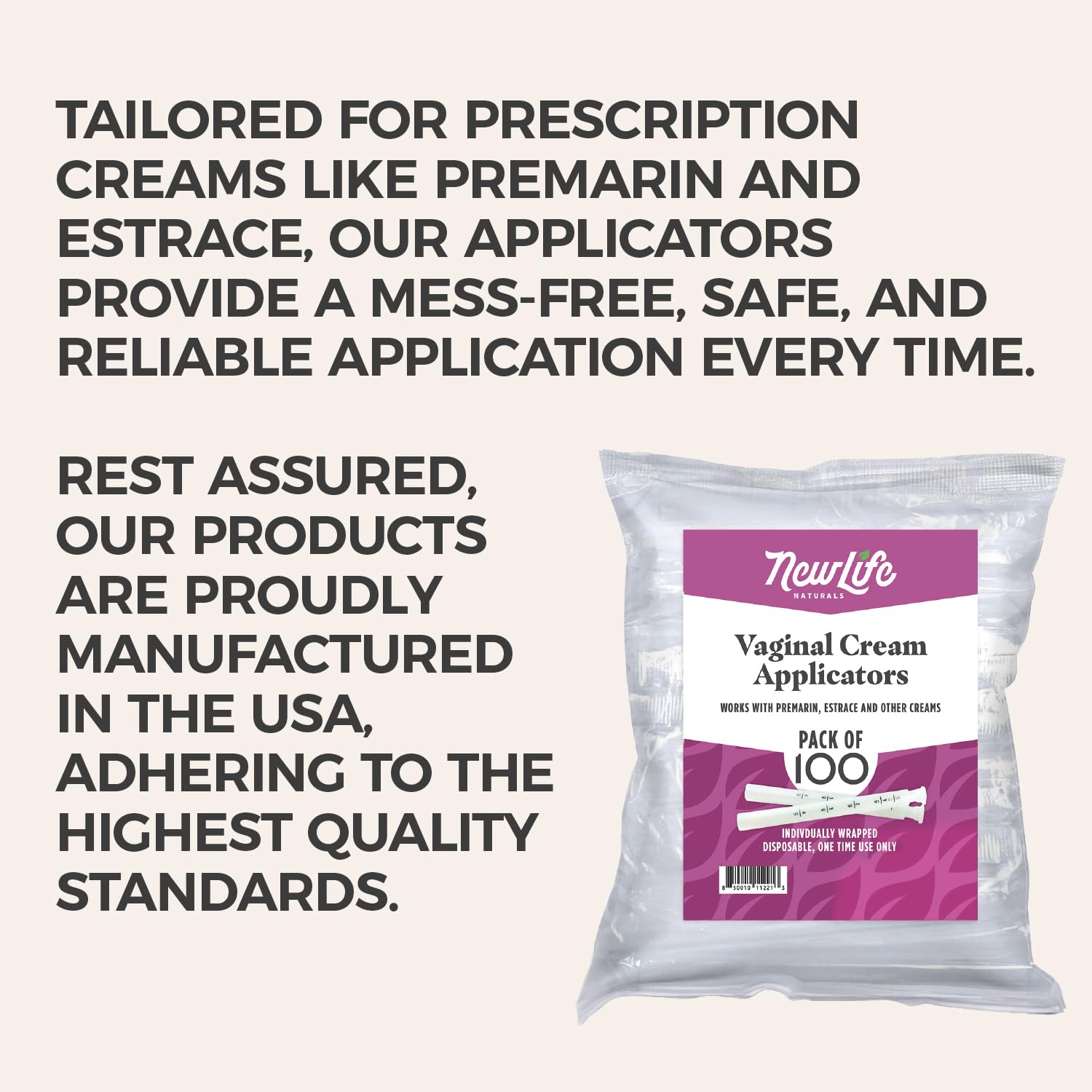 NewLife Naturals disposable design supports hygienic one-time use with no washing.