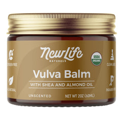 NewLife Naturals Vulva Balm Butter packshot for natural intimate care and soothing support