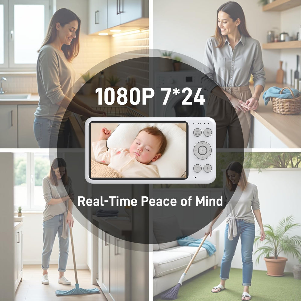 NEWQ HD Baby Monitor no wifi privacy focused setup for secure local transmission