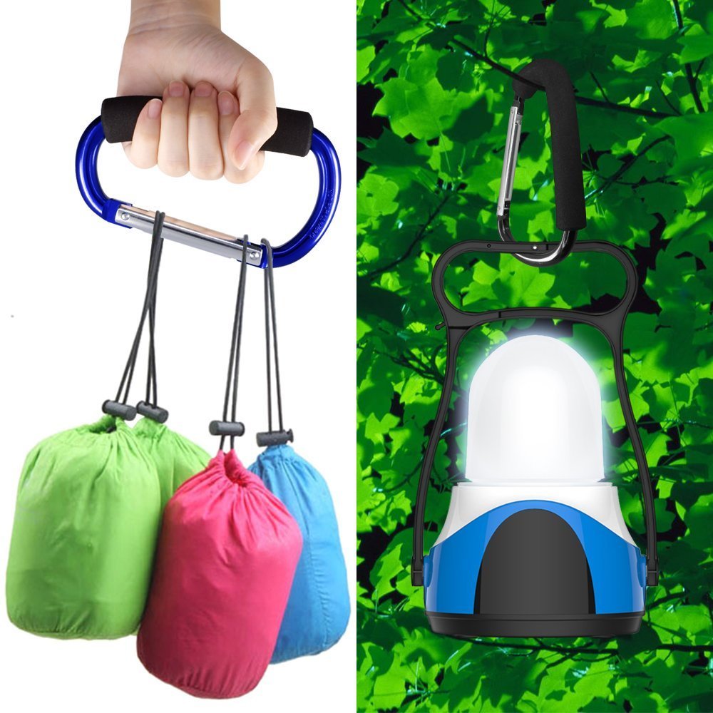 Newraturner blue stroller hook clip for quick bag access