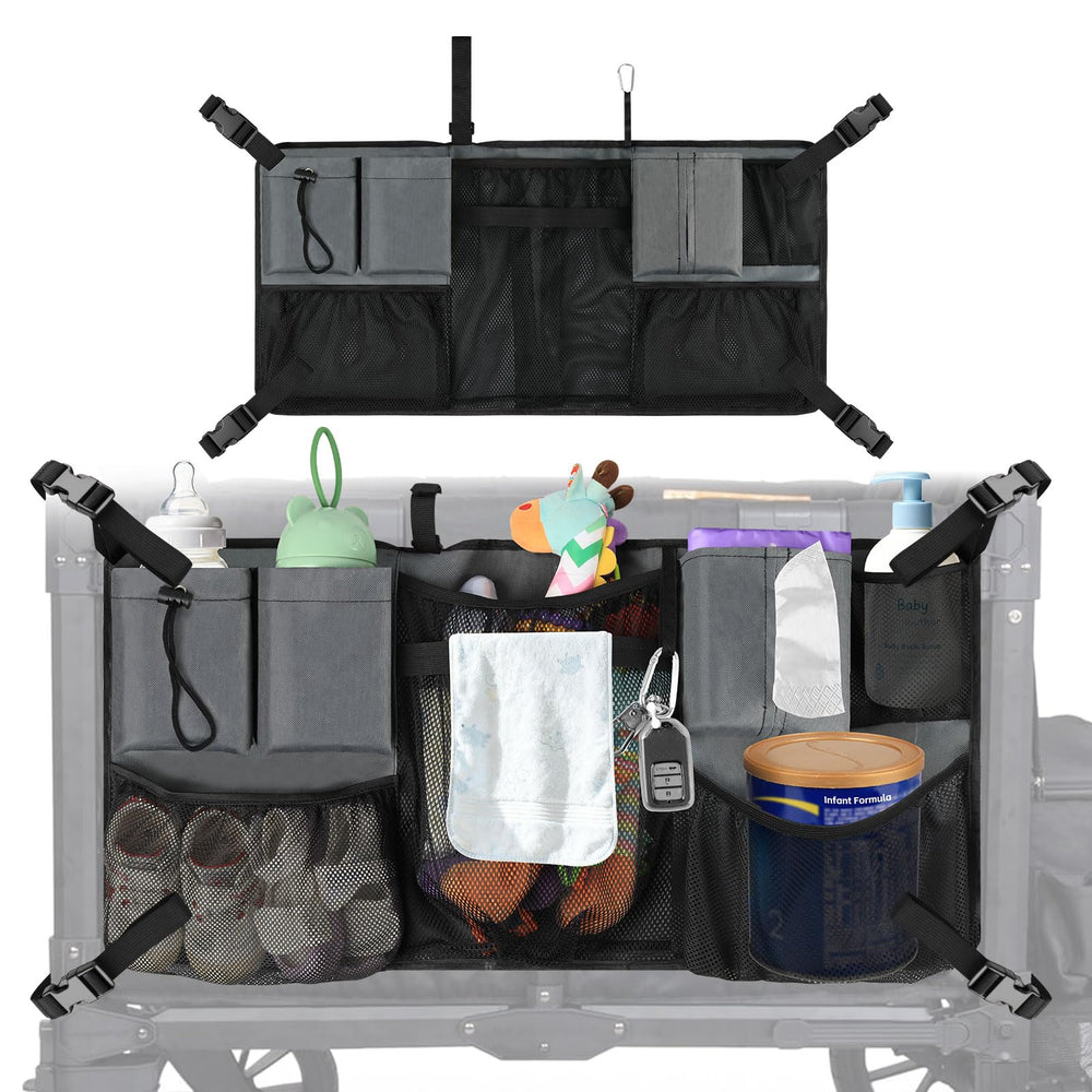 NewShot wagon cargo net with adjustable straps attaches securely to Wonderfold W-series
