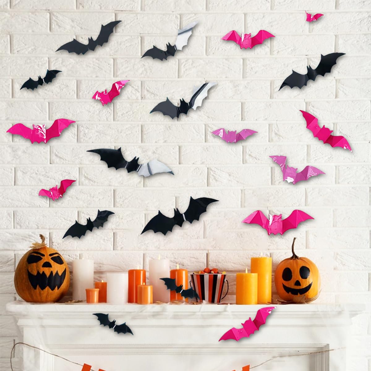 NEWSPIED rose pink bats brighten small spaces like entryways and bedrooms.
