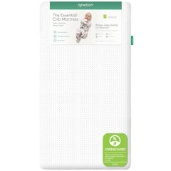 Newton Baby Essential crib mattress core shown with breathable design for cooler sleep.