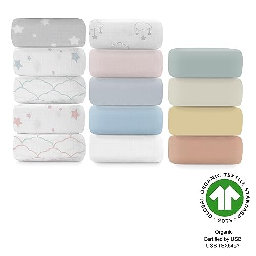 Newton Baby fitted crib sheet standard crib fit with secure elastic edge