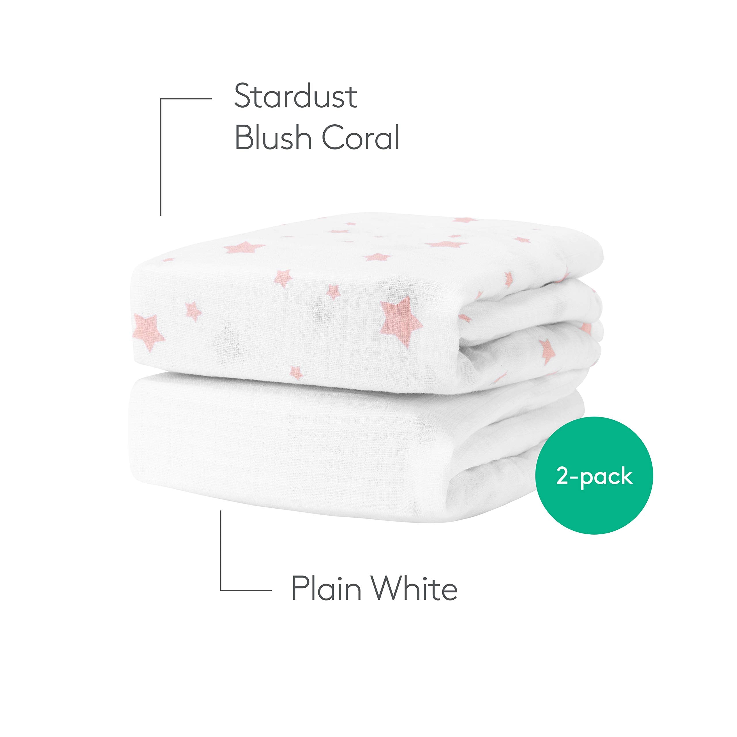 Newton Baby color-ways Stardust Coral and White display