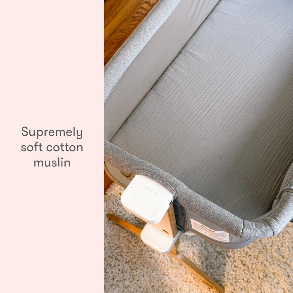 Newton Baby washable and pre shrunk sheets for easy hygiene