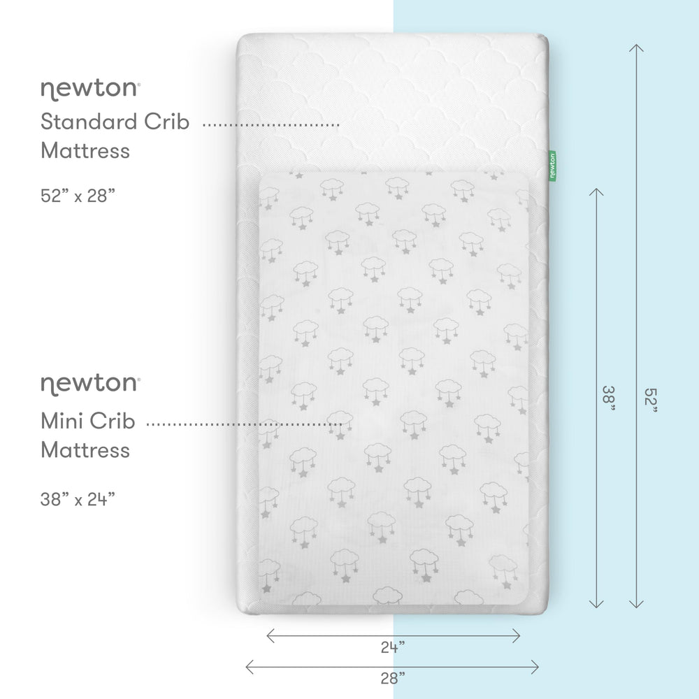 Newton Baby muslin texture closeup, premium breathable fabric ensuring airflow throughout the night.