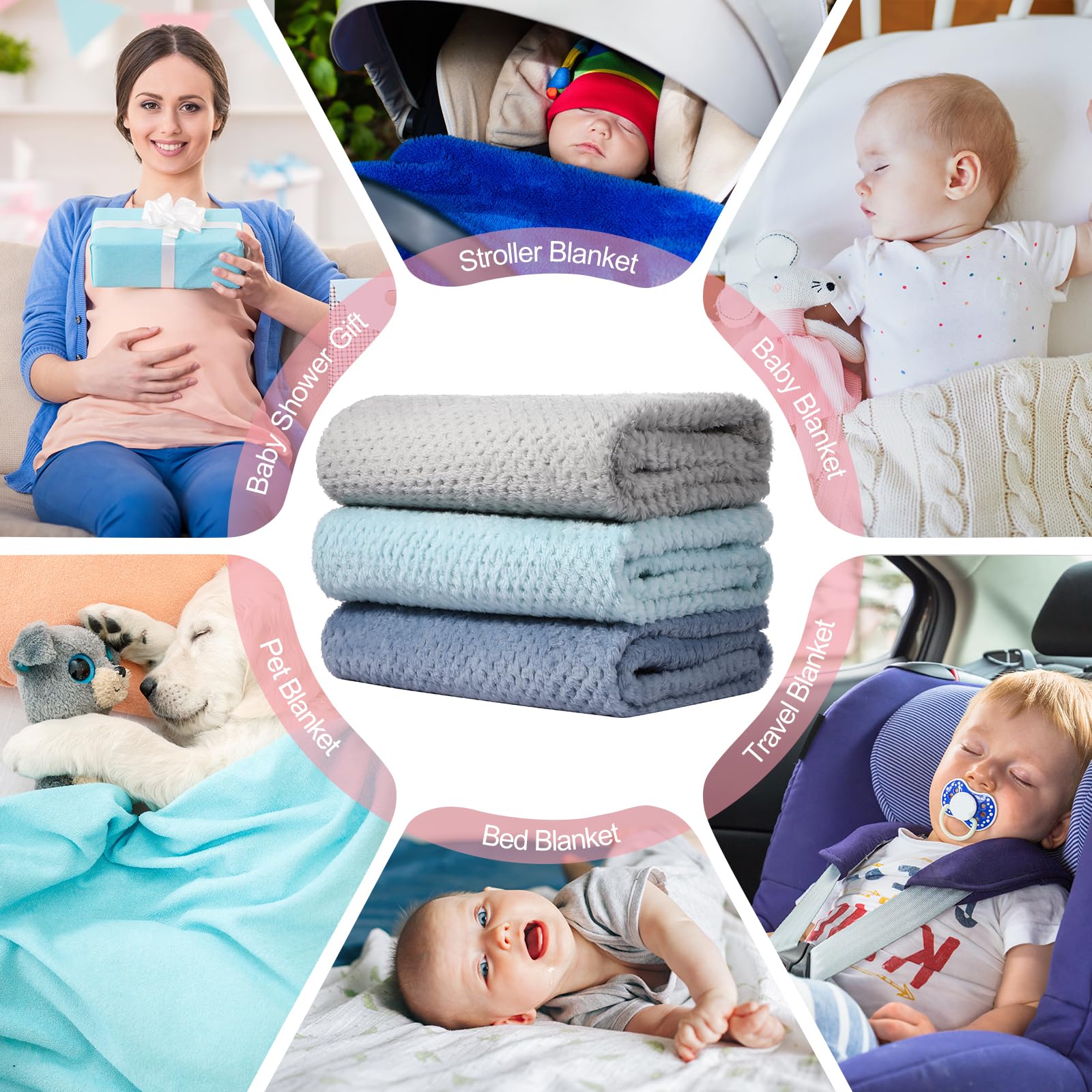 Newwiee blanket draped over crib adds soft color and nursery texture