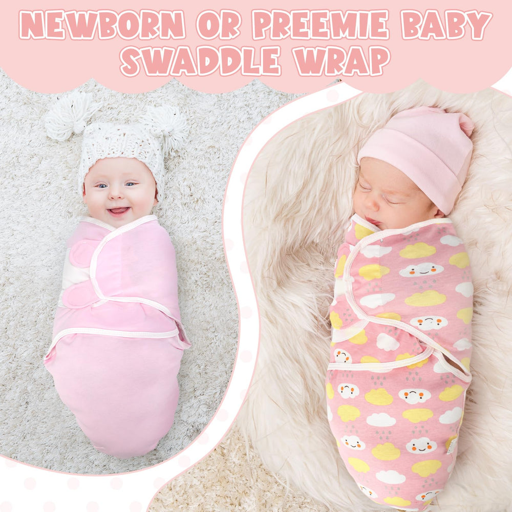 Newwiee 4-pcs swaddle set keeps baby comfortable