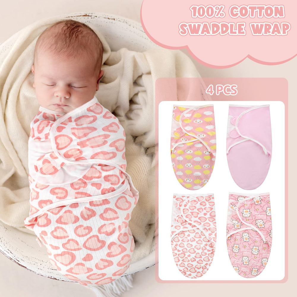 Newwiee adhesive tape adjustable swaddle for secure fit