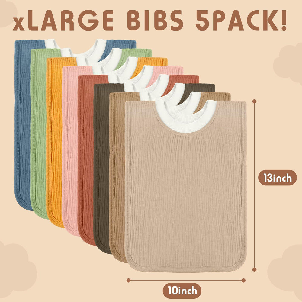 Newwiee baby bib with waterproof TPU layer keeps outfits clean.