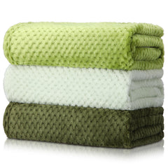 Newwiee 3-pack neutral color baby blankets; soft and cozy for infants
