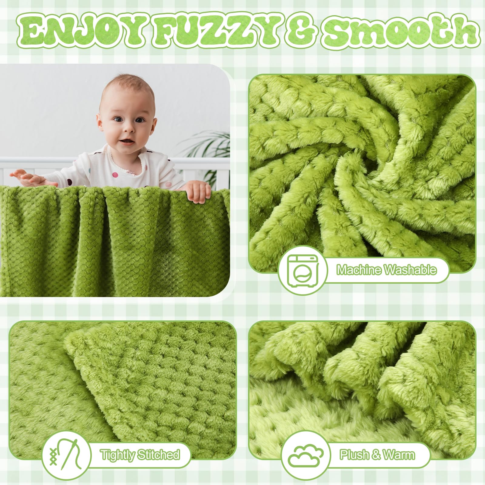 Newwiee 30x40 inch baby blanket ideal for car seats