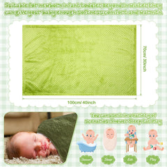 Newwiee soft fuzzy texture blanket for gentle naps and car rides
