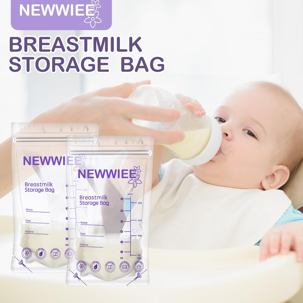Newwiee 600-count bag pack supports busy feeding schedules and planning.