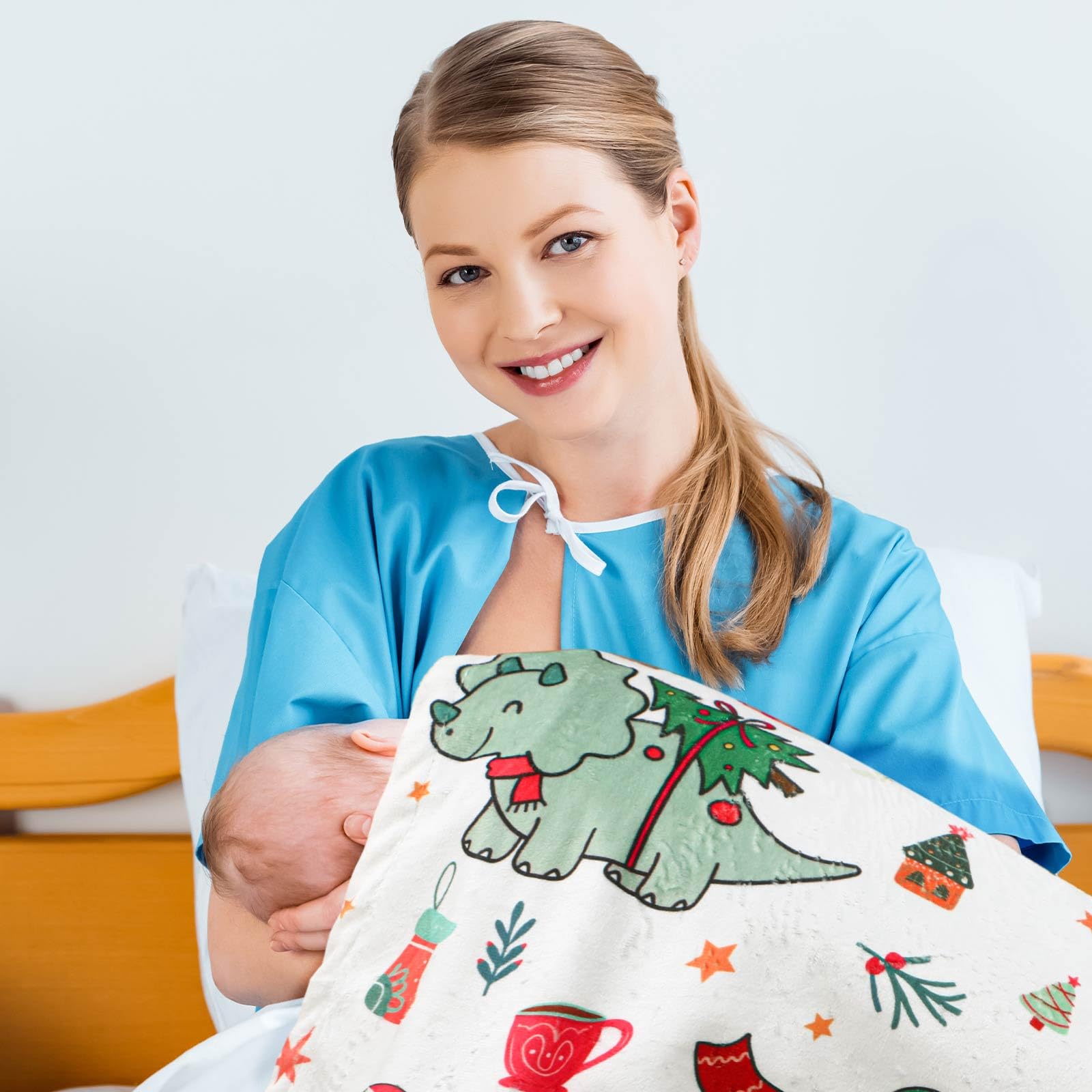 Soft Newwiee baby blanket close-up highlighting gentle fabric on skin.