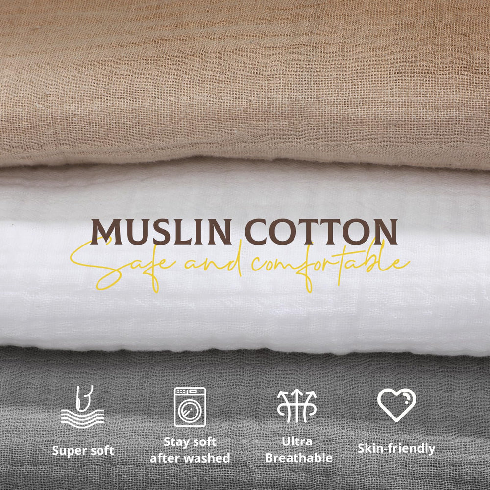 Newwiee Muslin Baby Lounger Cover white complements nursery decor