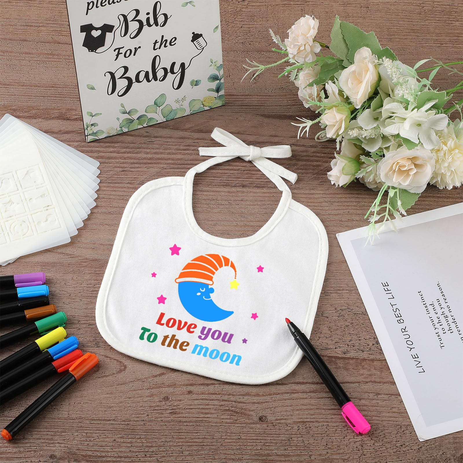 Newwiee wooden sign for baby shower adds a rustic touch