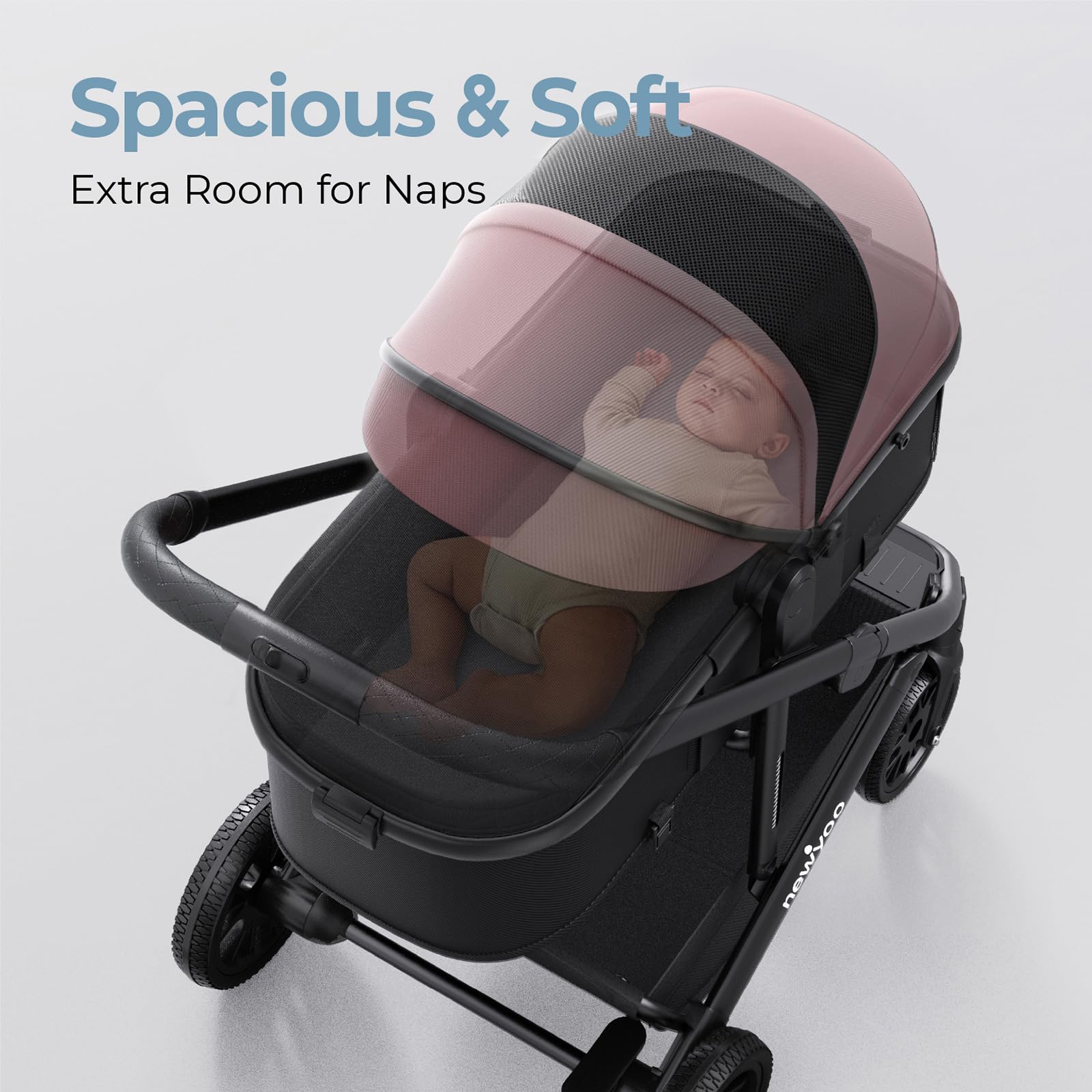 newyoo Nestro 516M pink compact design for easy trips
