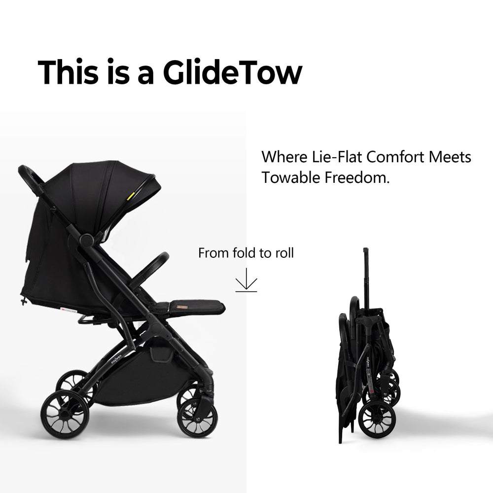 newyoo GlideTow TR18M 4-stage UPF 50+ canopy shields sun.