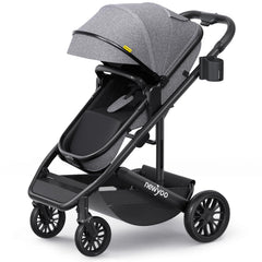 Newyoo Nestro 516M bassinet mode offers newborn comfort during strolls.