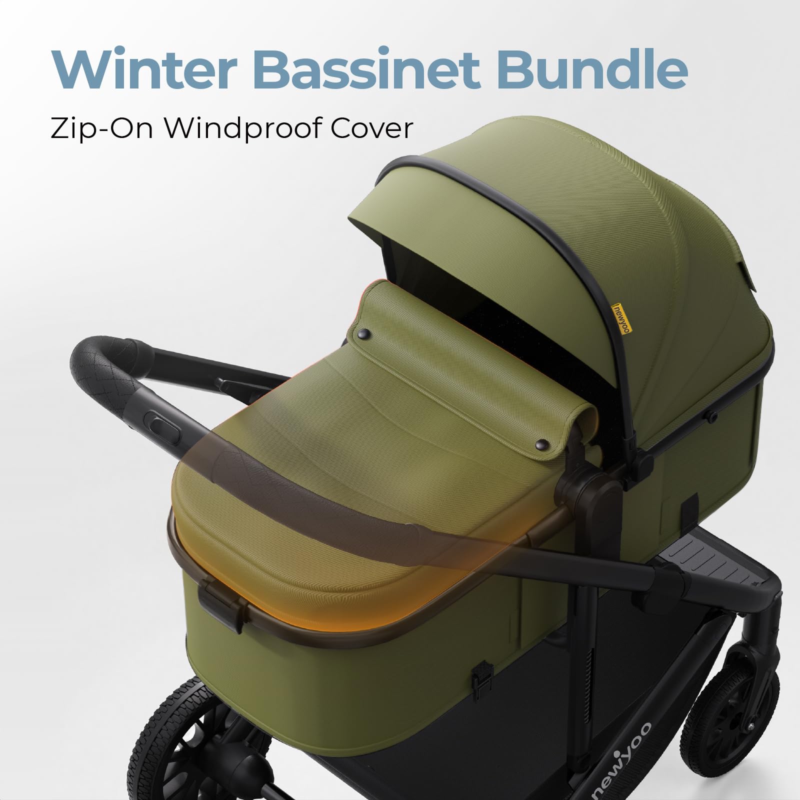 The newyoo Nestro 516M under-seat storage keeps essentials within easy reach during outings.