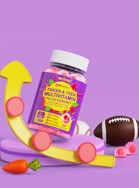 Nextdia colorful gummies in a convenient pack suit teen daily use.