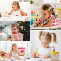 Nextpal mini clip with bow provides secure hold for fine hair during play.