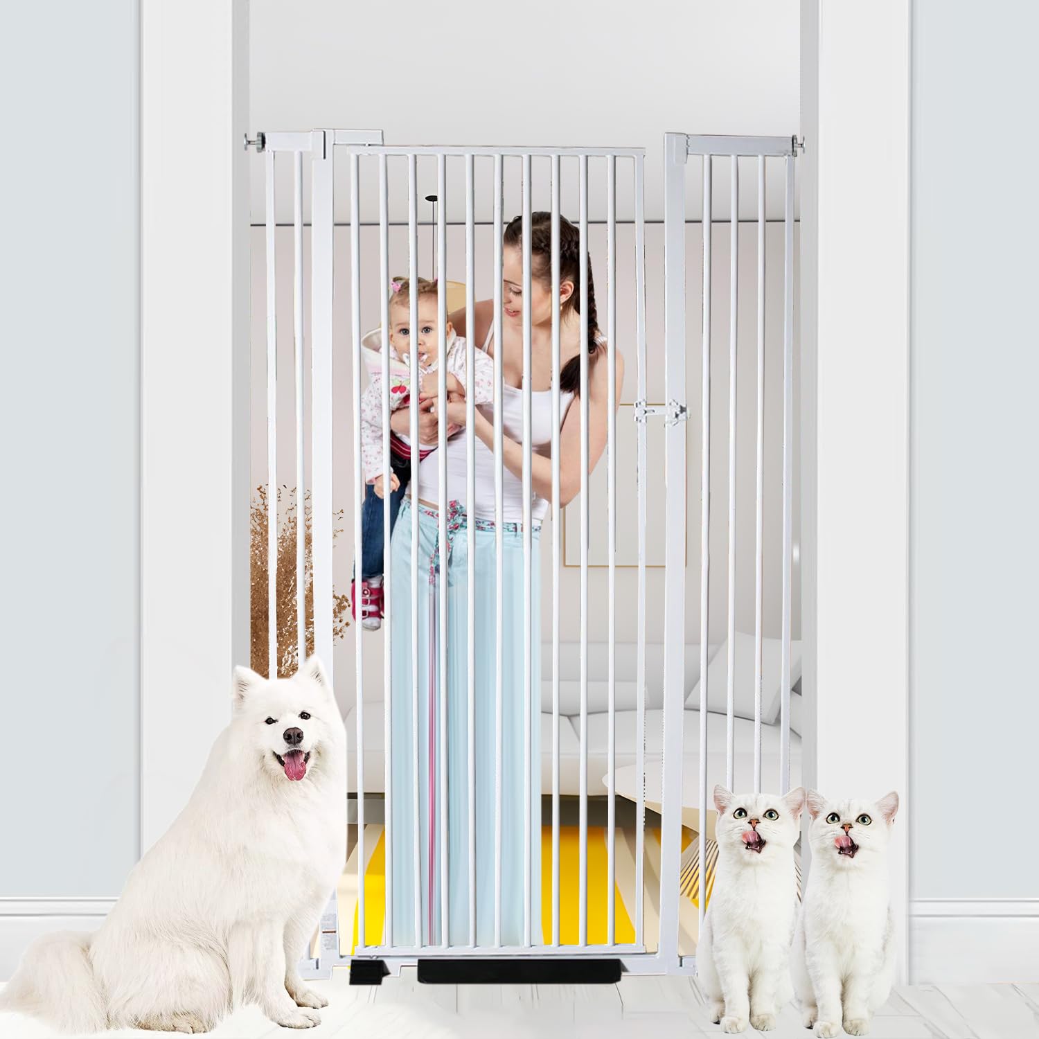 NexusSmash 55.1-inch extra tall gate keeps cats safely contained.