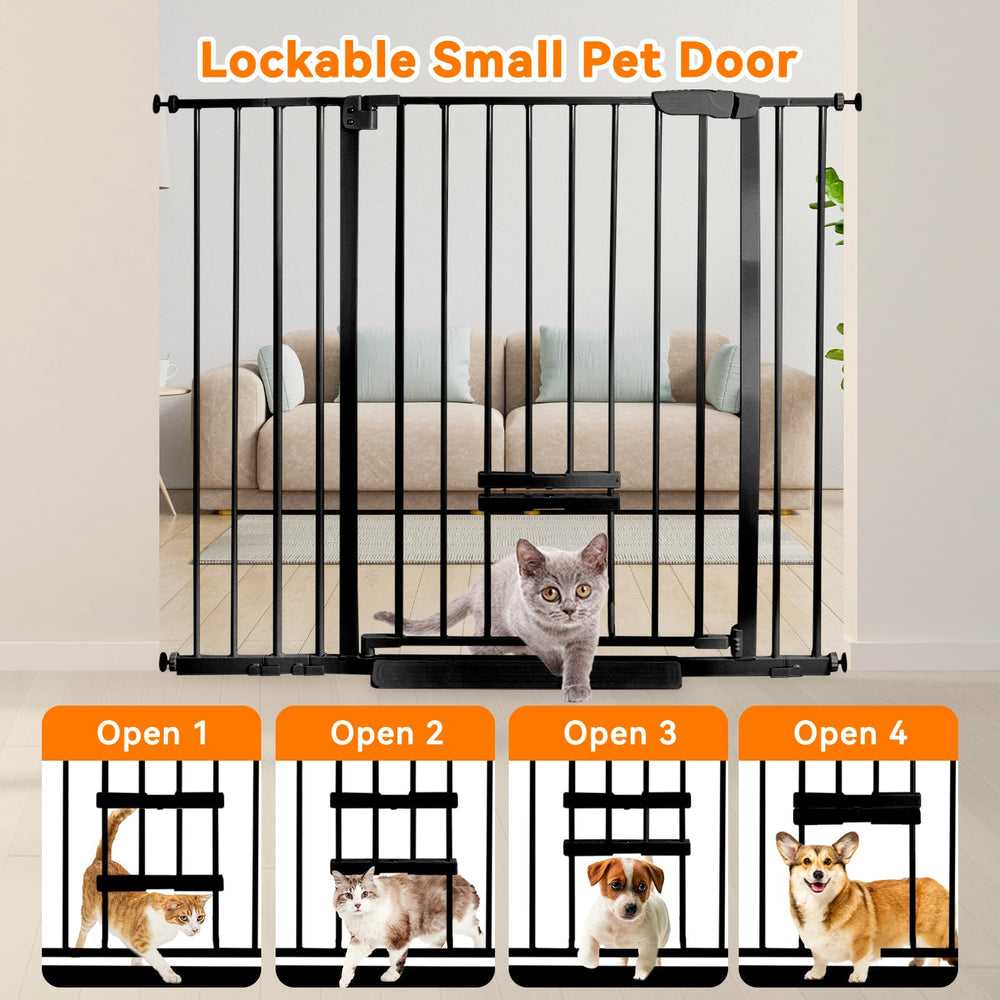 Auto-close, walk-through design keeps passage convenient and secure.
