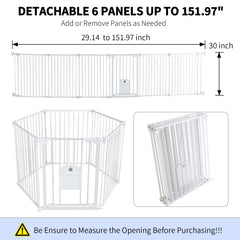 NexusSmash extra-wide gate with six panels offers flexible opening widths for large rooms.