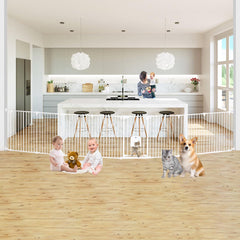 NexusSmash extra wide gate with cat door, ideal for pet passage and child safety.