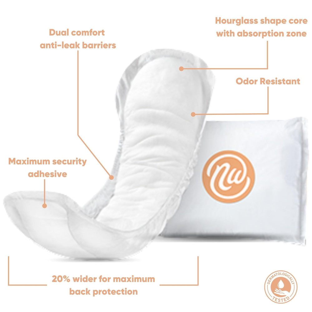 Nexwear structured absorb core delivers fast absorption and leak protection