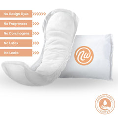 Nexwear women’s incontinence pad 10in demonstrates moderate absorbency for everyday use