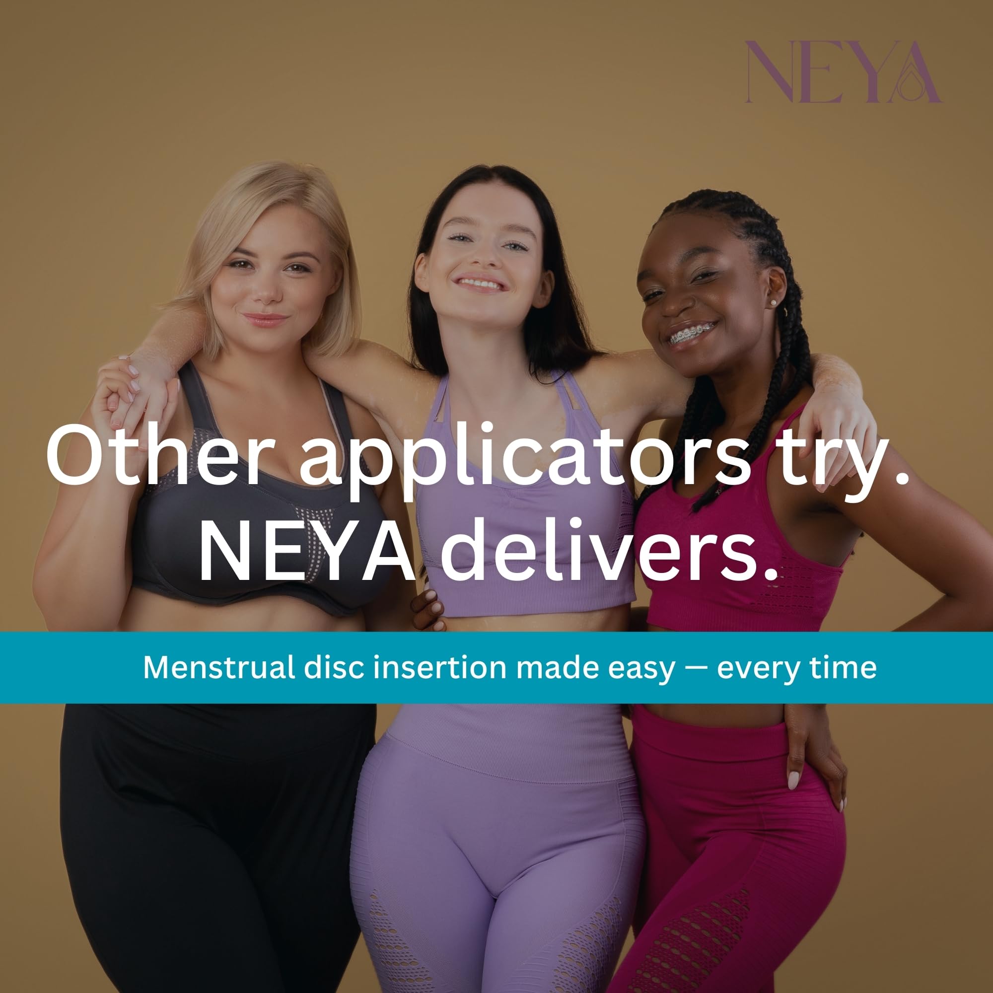 NEYA applicator inserted behind pubic bone for precise placement